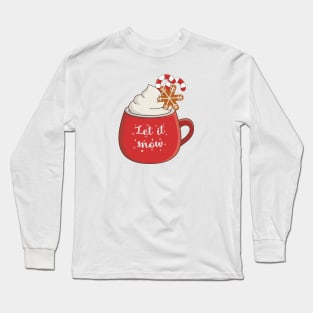 cute christmas cup design Long Sleeve T-Shirt